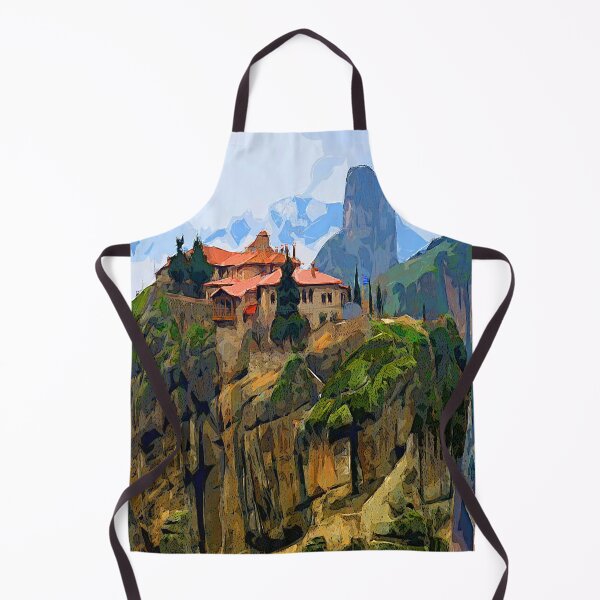 Item preview, Megala Meteora Monastery, Greece, color art designed and sold by artdragongift 15.