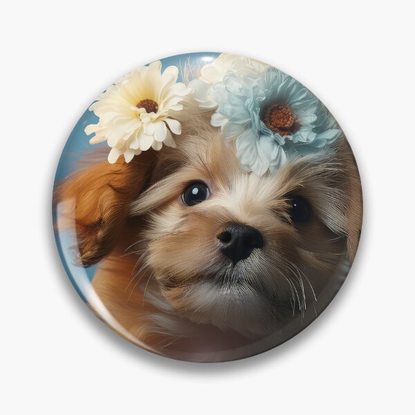 Item preview, Flower Crown Puppy Dog  designed and sold by BlvckSky.