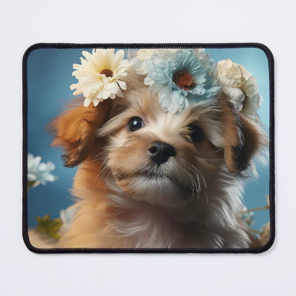 Item preview, Flower Crown Puppy Dog designed and sold by BlvckSky.