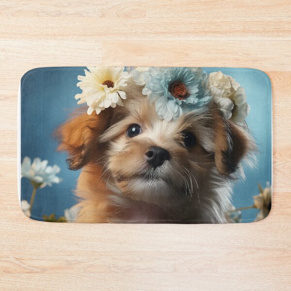 Item preview, Flower Crown Puppy Dog  designed and sold by BlvckSky.
