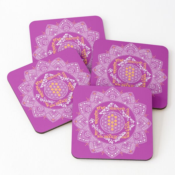 Item preview, Purple Gayatri Tree Of Life Mandala designed and sold by DreamsOfKaliArt.
