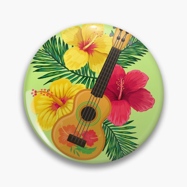Item preview, Hawaiian Ukulele Lute and Hibiscus designed and sold by soulfulprintss8.