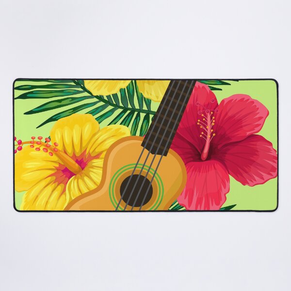 Item preview, Hawaiian Ukulele Lute and Hibiscus designed and sold by soulfulprintss8.