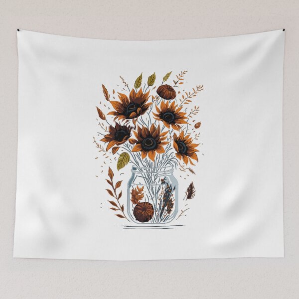 Item preview, Flowers in mason jar designed and sold by Top-Bot.