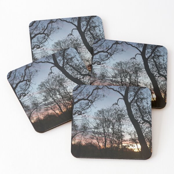 Item preview, Winter Trees in Front of Sunset designed and sold by JuliasArtWorld.