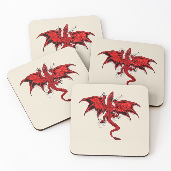 Item preview, Cute Little Climbing Red Dragon. For RPG and Dragons Lover designed and sold by Zanda-Nerd-Shop.