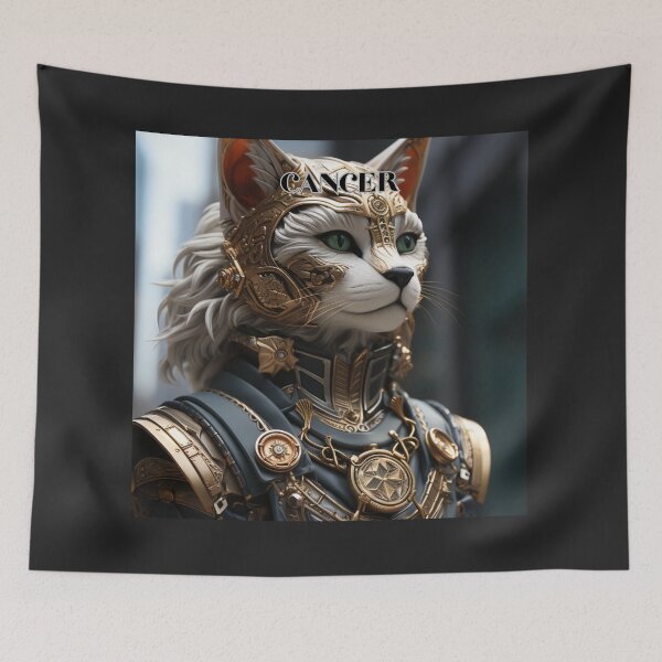 Item preview, Cancer Cat Zodiac Sun Sign designed and sold by Aquablue22.
