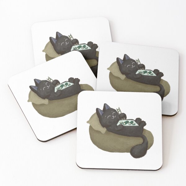 Item preview, Black Kitty Loves Sushi designed and sold by makell-creates.