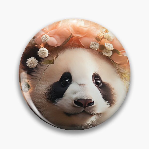 Item preview, Flower Crown Panda designed and sold by BlvckSky.