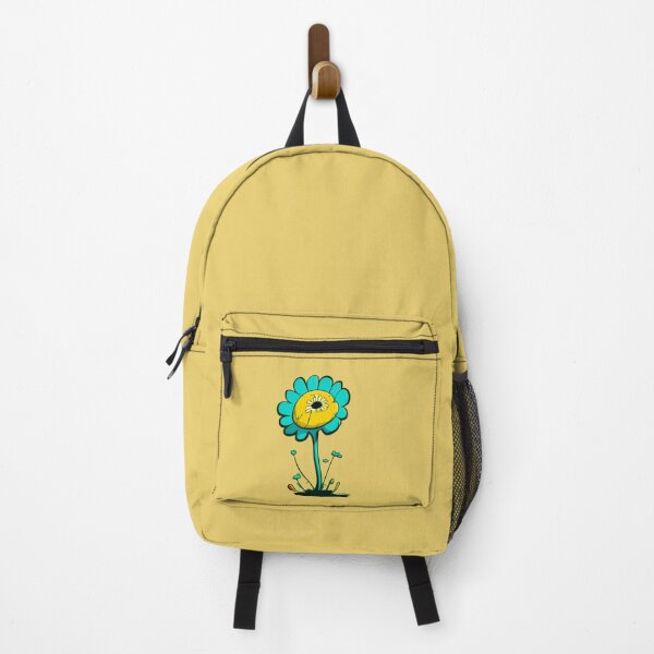 Item preview, Pastel Single Flower in Cyan, Yellow & light Blue Paint Pattern Design designed and sold by Md Rashid  Hasan.