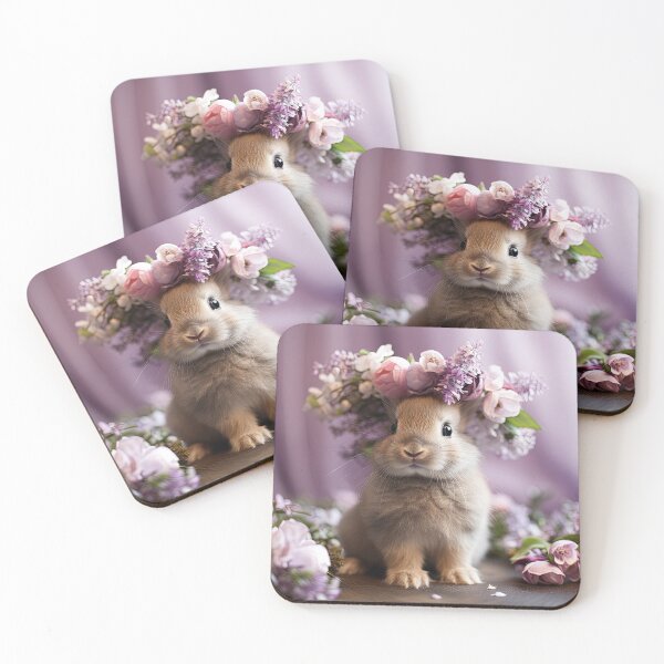 Item preview, Flower Crown Bunny Rabbit designed and sold by BlvckSky.