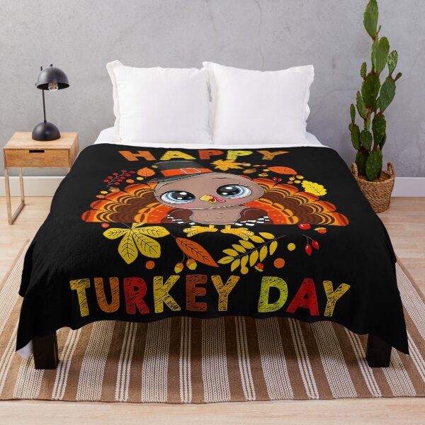 Item preview, Happy Turkey Day Thanksgiving Day Cute Turkey Boy Girl Kids designed and sold by mainana78.