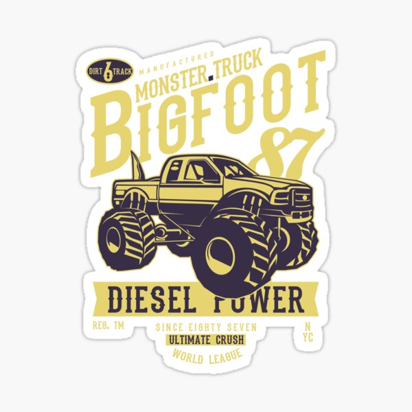 Monster Truck Sticker