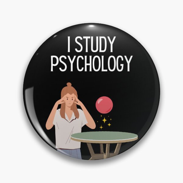 Item preview, "I Study Psychology" Telekineses Joke - Psychologist, Intellectual, Psychiatry Jokes and Quotes designed and sold by ethanzakicab.