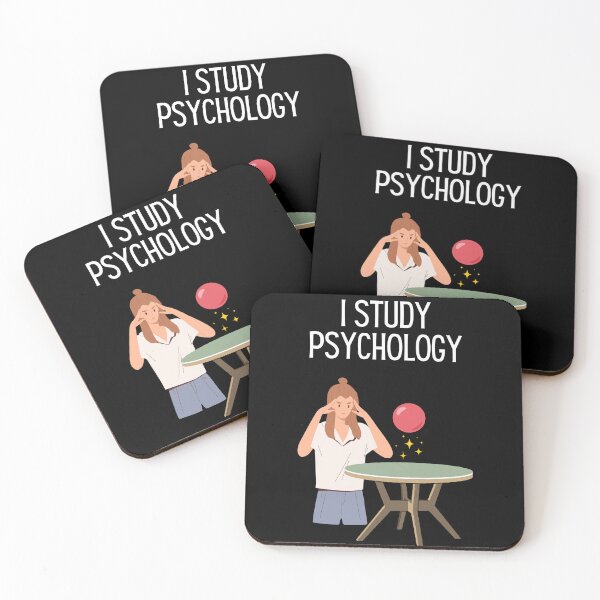 Item preview, "I Study Psychology" Telekineses Joke - Psychologist, Intellectual, Psychiatry Jokes and Quotes designed and sold by ethanzakicab.