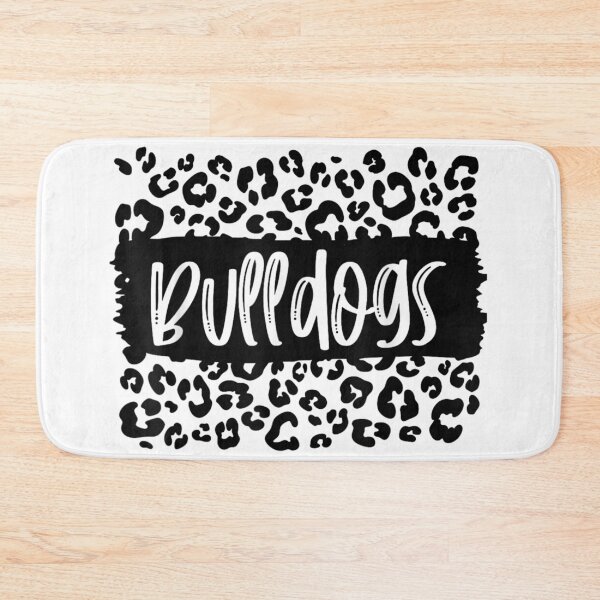 Item preview, Bulldogs Team Mascot School Spirit Game Night Leopard Print  designed and sold by PatriciaWCipria.