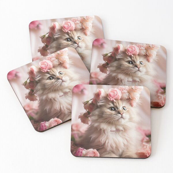 Item preview, Flower Crown Kitten designed and sold by BlvckSky.