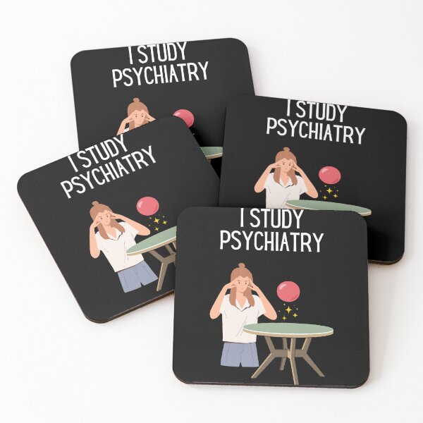 Item preview, "I Study Psychiatry" Telekineses Joke - Psychologist, Intellectual, Psychiatry Jokes and Quotes designed and sold by ethanzakicab.
