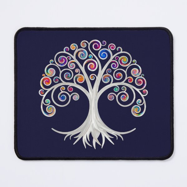 Item preview, Spiral Tree of Life - Colorful Swirl Foliage designed and sold by k9printart.