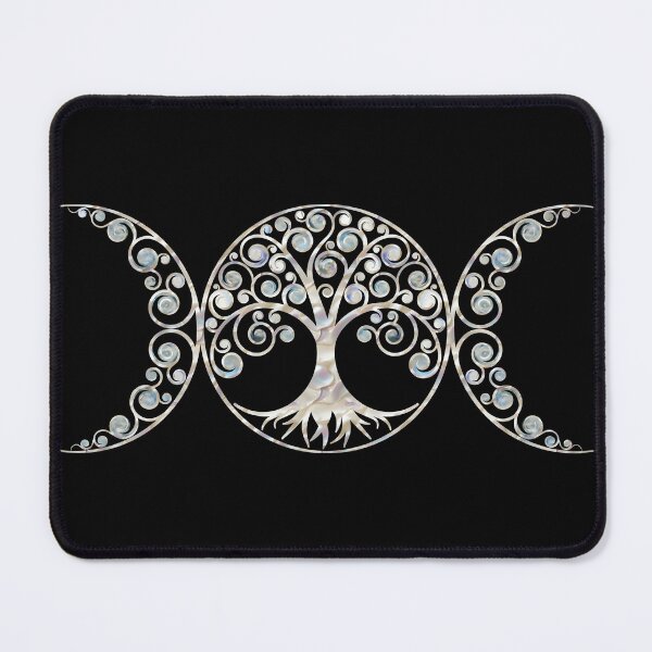 Item preview, Triple Moon - Tree of life - Moonstone and Pearl designed and sold by k9printart.