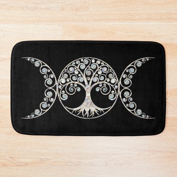 Item preview, Triple Moon - Tree of life - Moonstone and Pearl designed and sold by k9printart.