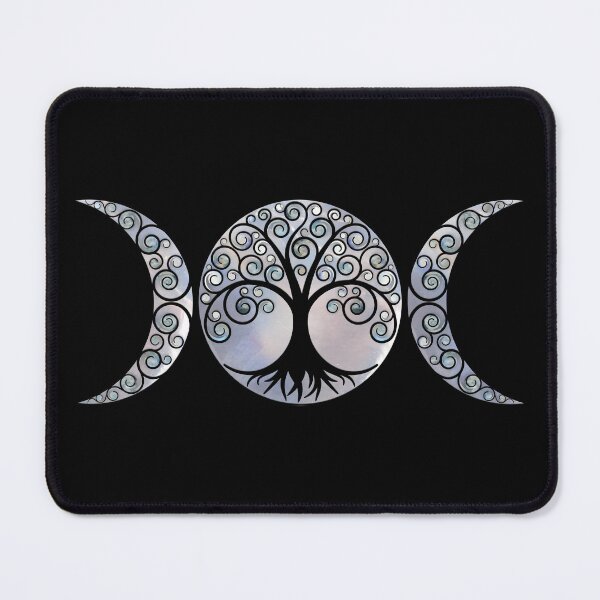 Item preview, Triple Moon - Tree of life - Moonstone and Pearl designed and sold by k9printart.