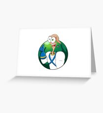 Earthworm Jim Greeting Card
