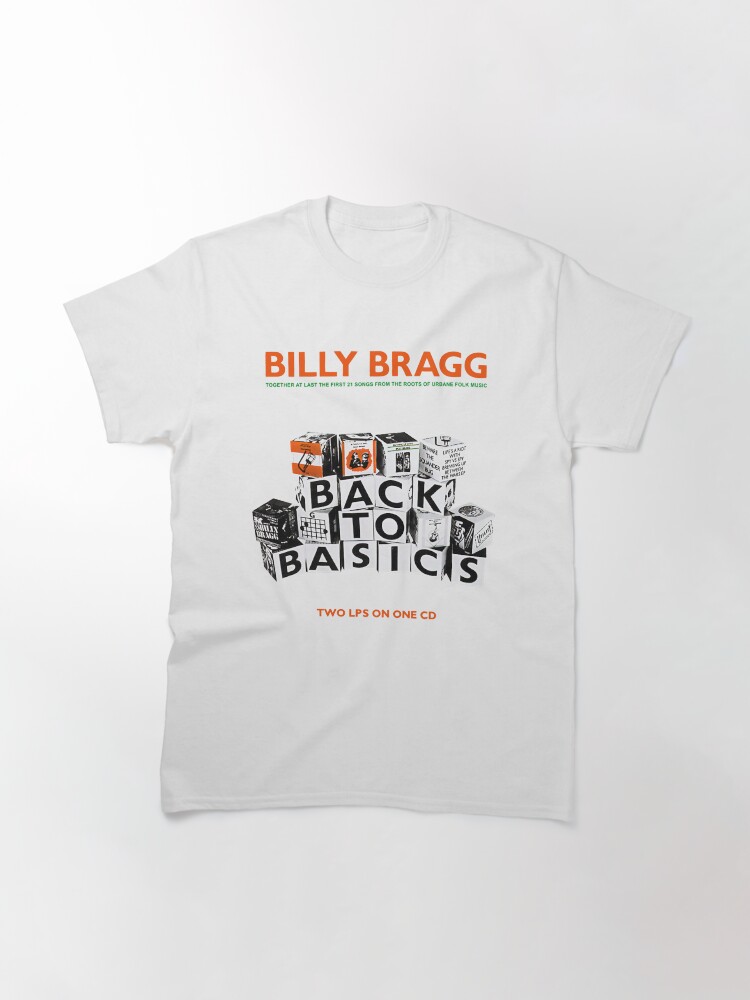 Thumbnail 3 of 7, Classic T-Shirt, Billy Bragg Album Back To Basics   designed and sold by SallyyBarragan.