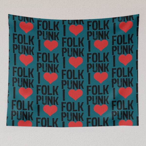Item preview, I Love Folk Punk   designed and sold by SallyyBarragan.