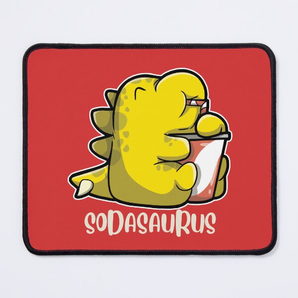Item preview, Sodasaurus - With Stegosaurus Drinking Soda Drink designed and sold by The magic Yellow bus.