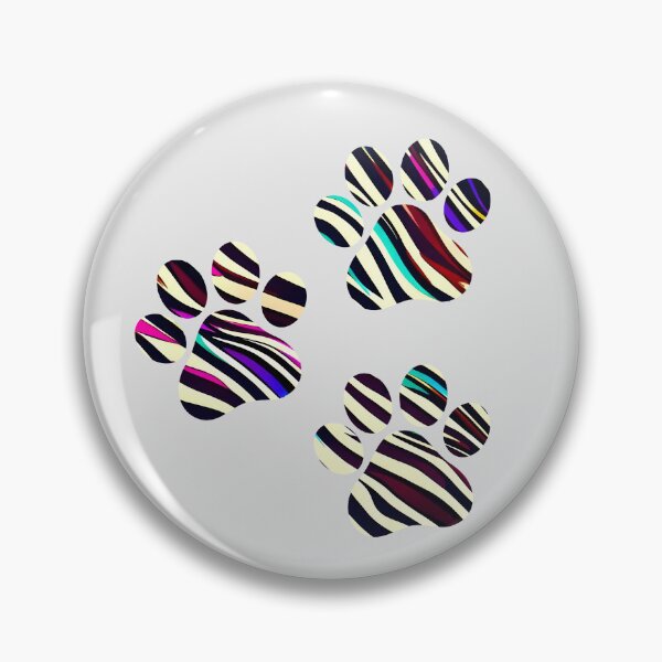 Item preview, Colorful Strips Paw Print Trio designed and sold by SGCreations-78.