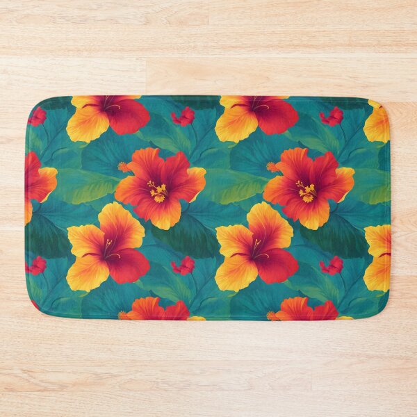 Item preview, Hibiscus flower Seamless patterns  designed and sold by RocketArtInd.