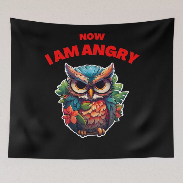 Item preview, Wild Angry Owl designed and sold by EnigmaStitcher.