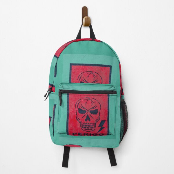 Item preview, Red graffiti of skull with danger sign. Manaus, Brazil designed and sold by Piccaya.