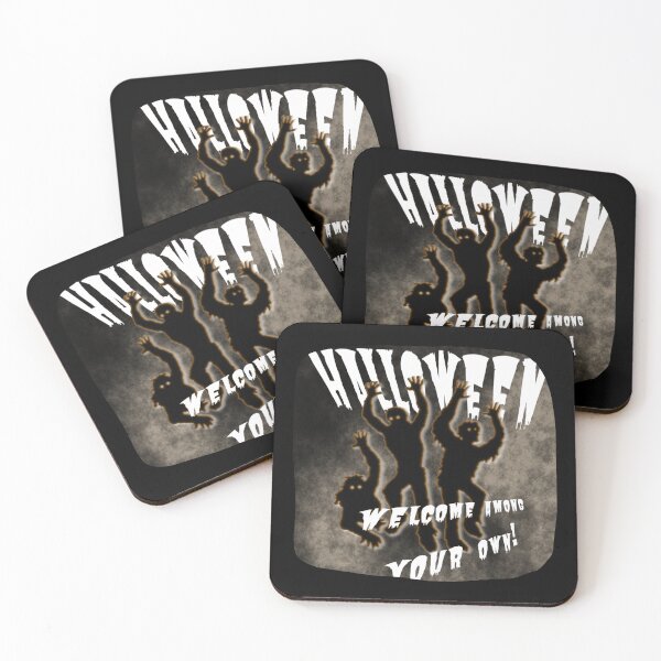 Item preview, Zombie against the background of the foggy night sky with oval frame designed and sold by SplashTastic.