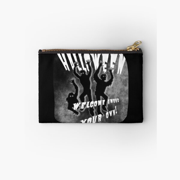 Item preview, Zombie against the background of the foggy night sky with oval frame designed and sold by SplashTastic.