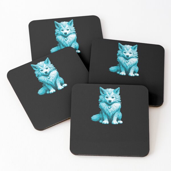 Item preview, Little Cute Wolf - Cyan designed and sold by Soulemotion.