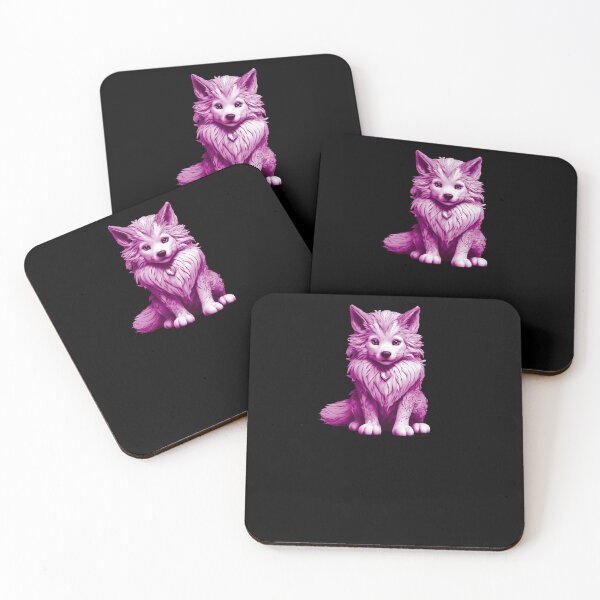 Item preview, Little Cute Wolf - Fuchsia designed and sold by Soulemotion.