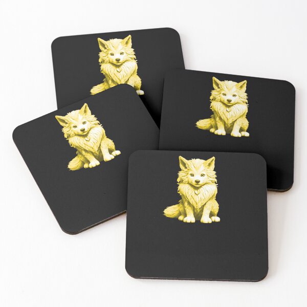 Item preview, Little Cute Wolf - Yellow 2 designed and sold by Soulemotion.