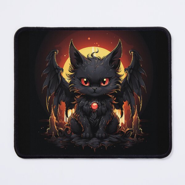 Item preview, Black Cat with Bat Wings designed and sold by ebrawne.