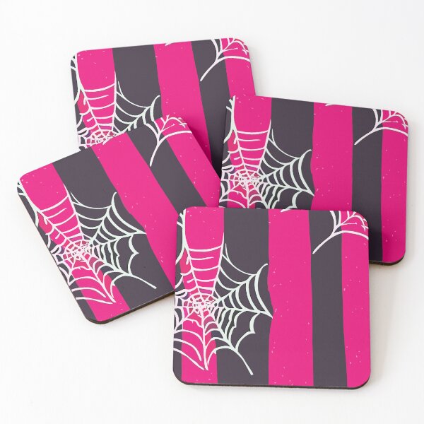 Item preview, Halloween spiderweb in pink and black designed and sold by SamJanner.