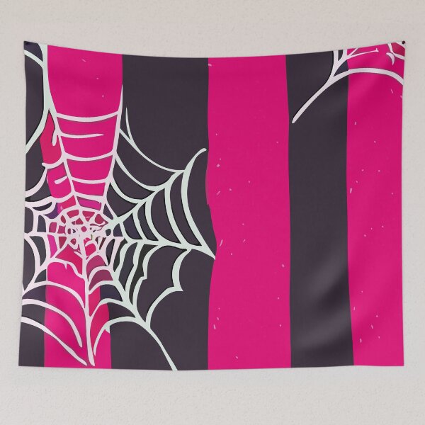 Item preview, Halloween spiderweb in pink and black designed and sold by SamJanner.