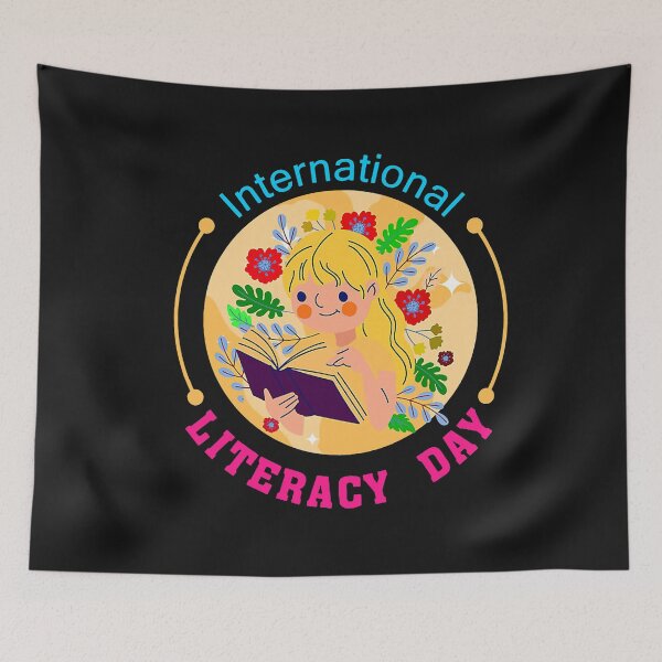 Item preview, International Literacy Day Cute Kid Reading designed and sold by mainana78.