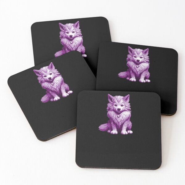 Item preview, Little Cute Wolf - Purple designed and sold by Soulemotion.