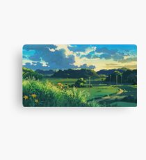 Totoro Landschaft Leinwanddruck