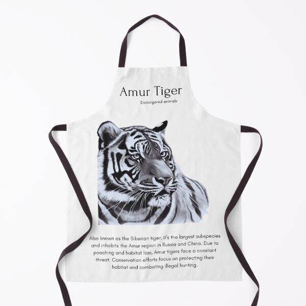 Item preview, Amur Tiger Face - Endangered Species designed and sold by IguaranDesign.