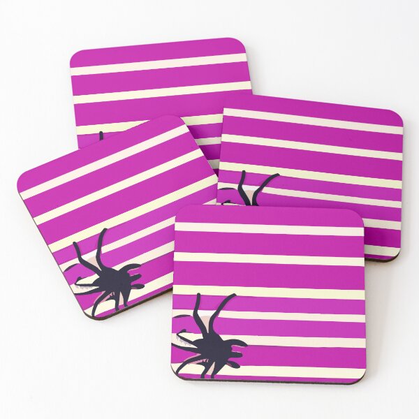 Item preview, Halloween White and Purple Stripes with Spider designed and sold by SamJanner.
