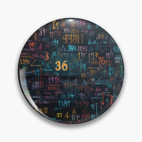 Item preview, Blackboard with abstract numbers designed and sold by Snoobstyle.