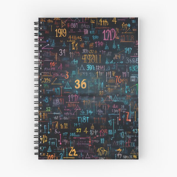 Item preview, Blackboard with abstract numbers designed and sold by Snoobstyle.