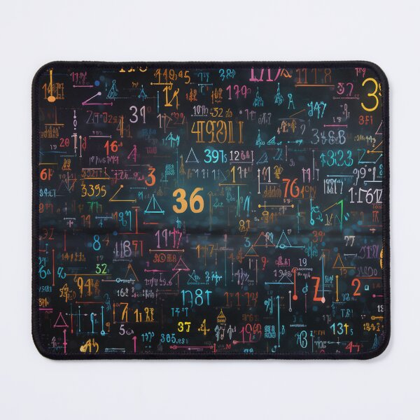 Item preview, Blackboard with abstract numbers designed and sold by Snoobstyle.